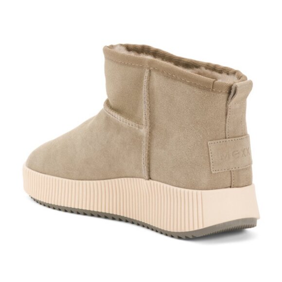 Mexx  Suede Shearling Boots in Taupe - Picture 11 of 12